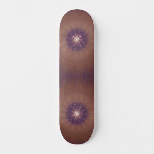 Skateboard Cosmic Mandala Burst - Abstract Purple Galaxy Art (Recto)