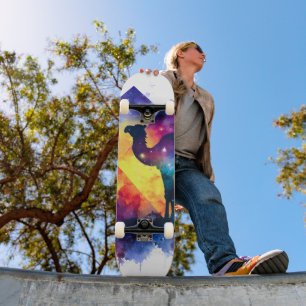 Skateboard Cosmic Starry Nuit Camel égyptien Paysage
