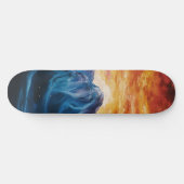 Skateboard Coucher de soleil Abstrait (Horz)
