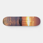 Skateboard Coucher de soleil de la passion violette (Horz)
