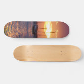 Skateboard Coucher de soleil de la passion violette (Horz)