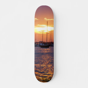 Skateboard Coucher de soleil de la passion violette