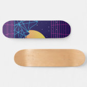 Skateboard Coucher de soleil de Vaporwave (Horz)