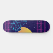 Skateboard Coucher de soleil de Vaporwave (Horz)