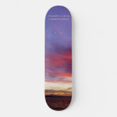 Skateboard Coucher de soleil époustouflant sur la mer, photo (Recto)