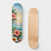 Skateboard Coucher de soleil hawaïen (Recto)