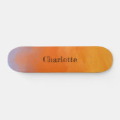 Skateboard Coucher de soleil orange (Horz)