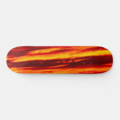 Skateboard Coucher de soleil rouge (Horz)