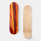 Skateboard Coucher de soleil rouge (Recto)