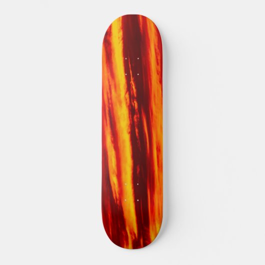 Skateboard Coucher de soleil rouge (Recto)