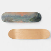 Skateboard Coucher de soleil sur la Seine en hiver (Claude Mo (Horz)