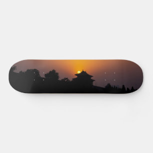 Skateboard Coucher de soleil sur la ville interdite - Pékin,