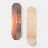 Skateboard coucher de soleil sur l'eau (Recto)