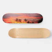 Skateboard Coucher de soleil tropical (Horz)