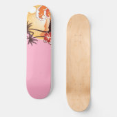 Skateboard Coucher de soleil tropical (Recto)