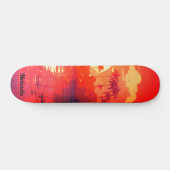 Skateboard Coucher de soleil tropical cool (Horz)