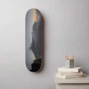 Skateboard Coucher de soleil volcanique sur les sommets majes