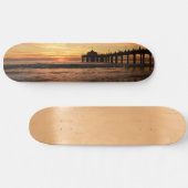 Skateboard Coucher du soleil de plage de pilier (Horz)
