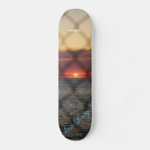 Skateboard Coucher du soleil enchaîné