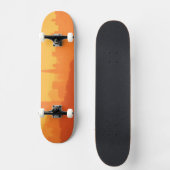 Skateboard Coucher du soleil lumineux de San Francisco (Recto)