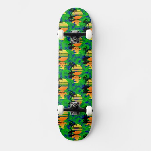 Skateboard Coucher du soleil surfant (Recto)