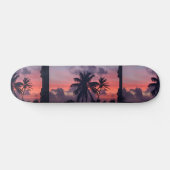 Skateboard Coucher du soleil tropical brillant (Horz)