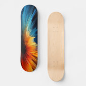 Skateboard Couleur Abstraite (Recto)