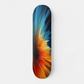 Skateboard Couleur Abstraite (Recto)