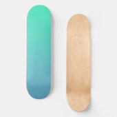Skateboard Couleur Bleu Vert (Recto)