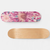 Skateboard Couleur De Teint Rose Et Bleu Sunburst (Horz)
