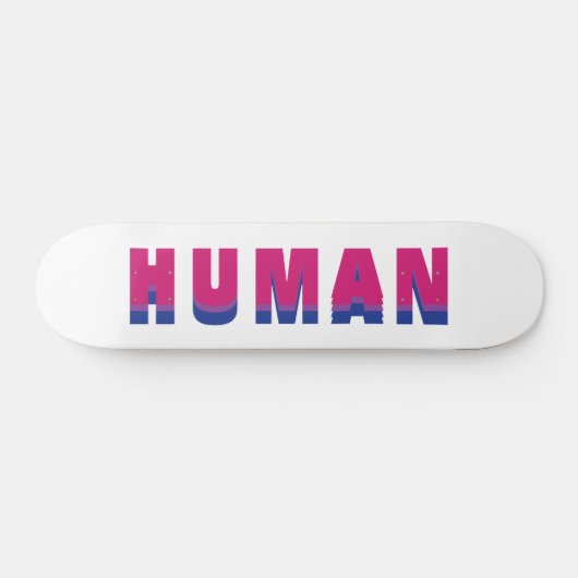 Skateboard Couleur du drapeau LGBTQ Rainbow Bisexual Pride l' (Horz)
