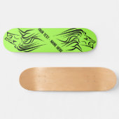 Skateboard Couleur et texte personnalisés (Horz)