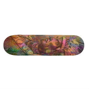Skateboard Couleur indienne indigène antique fraîche de