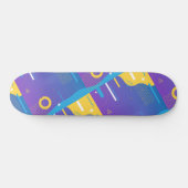 Skateboard Couleur Motif mignonne Design minimal bleu (Horz)