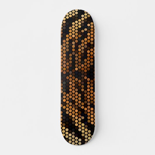 Skateboard Couleur Motif Tiger (Devant)