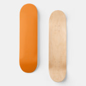 Skateboard Couleur Orange (Recto)