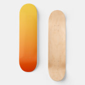 Skateboard Couleur Orange Jaune (Recto)