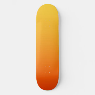 Skateboard Couleur Orange Jaune
