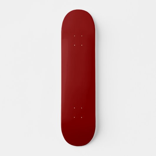 Skateboard Couleur rouge foncé (Devant)