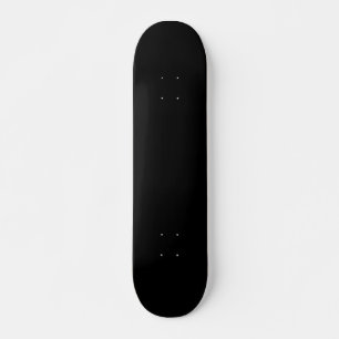 Skateboard Couleur simple noire solide