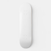 Skateboard Couleur solide blanche (Recto)