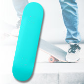 Skateboard Couleur solide bleu néon | Classique
