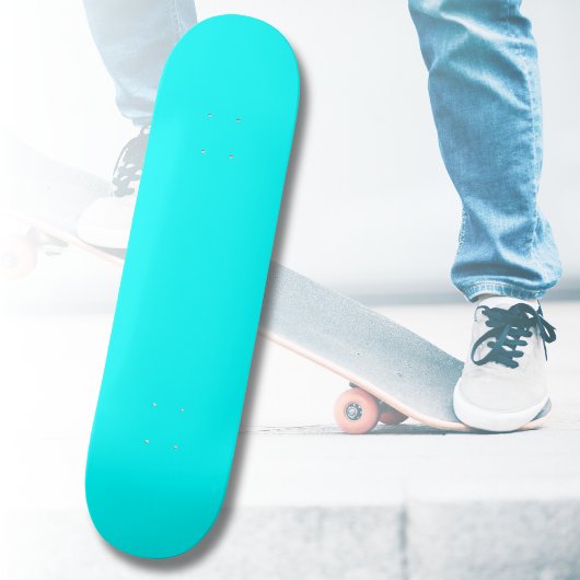 Skateboard Couleur solide bleu néon | Classique