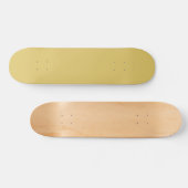 Skateboard Couleur solide crème or (Horz)