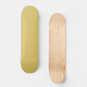 Skateboard Couleur solide crème or (Recto)