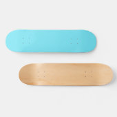 Skateboard Couleur solide lumière électrique bleu aqua (Horz)