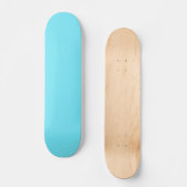 Skateboard Couleur solide lumière électrique bleu aqua (Recto)