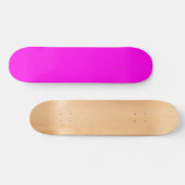 Skateboard Couleur solide Magenta brillante (Horz)