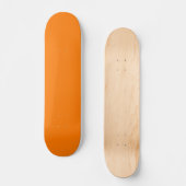 Skateboard Couleur solide orange de sécurité (Recto)