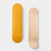 Skateboard Couleur solide orange néon | Classique (Recto)